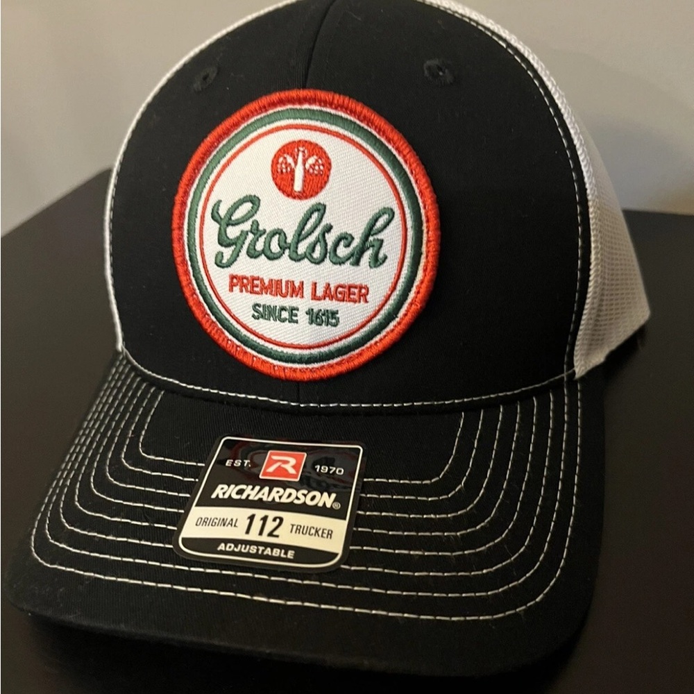 Grolsch Premium Lager Dutch Beer Richardson 112 Snapback Trucker Hat